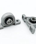 Heavy Duty 2 Pack Zinc Alloy Pillow Block Bearing Set Self Aligning Steel Insert High Stress Loads Tough Machine Part Fits 8 To 20mm Bore Size on white