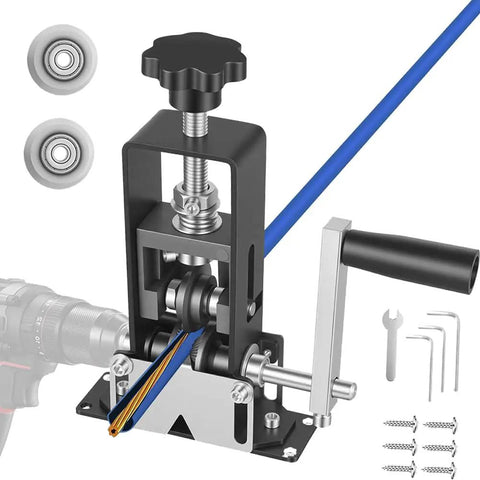 Effortless Wire Stripping Machine Dual Drive Wire Stripper Tool Drill Powered And Hand Crank For Scrap Copper Recycling