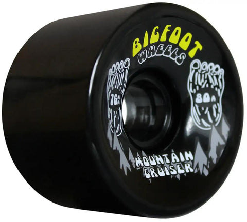 80A SHR Mountain Cruiser Longboard Wheels 76mm Black For Grippy High Speed Rides with Stable Turns illustration on wheel