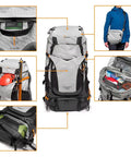 PhotoSport Pro 55L Camera Backpack With Front And Rear Access For DSLR And Mirrorless, Removable Insert, Accessory Straps