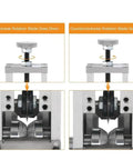 Manual Electric Wire Stripper Machine Adjustable Blade For Copper Cable Peeling Automatic Stripping Tool showing clockwise and counterclockwise operation.