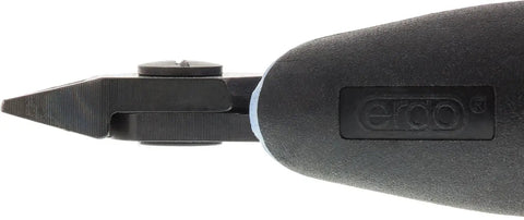 Flush Small Head Side Cutter With Ergonomic Micro Touch Handles for Jewelry Wire and Cord, side view showing jaw and handle detail