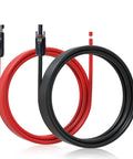Beefy Solar Extension Cable 10 Ft 10 AWG 30 Amp DC IP67 Waterproof With Tinned Copper Core Red Black Quick Connectors For Solar Panels Controllers Off Grid Systems Universal Compatibility