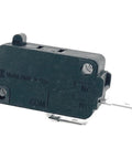 Heavy Duty 16 Amp Black Micro Switches Four Pack SPST NO Pin Plunger for appliances, detailed view of the micro switch.