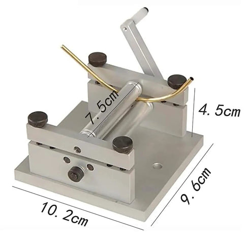 No Hassle Manual Rolling Machine For Snappy Metal Bends Adjustable Rollers Compact Diy Hand Crank Tube Bender Solid Bet For Garage Projects Model Rail Builds And Crafts