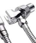 Adjustable Shower Arm Holder for Handheld Shower Head with Swivel Ball 1/2 Inch IPS Chrome Mount and Adapter Bracket