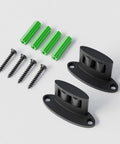 Sliding Barn Door Floor Guide 2 Pack Bottom Double-Sided Small Rollers Guides Aluminum Alloy Floor Mounted for Smooth Quiet Door Sliding