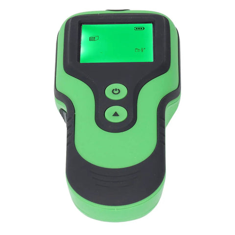 Mingzhe Electronic Stud Finder with Sound Alarm, compact hand-held design, featuring a digital display and control buttons.