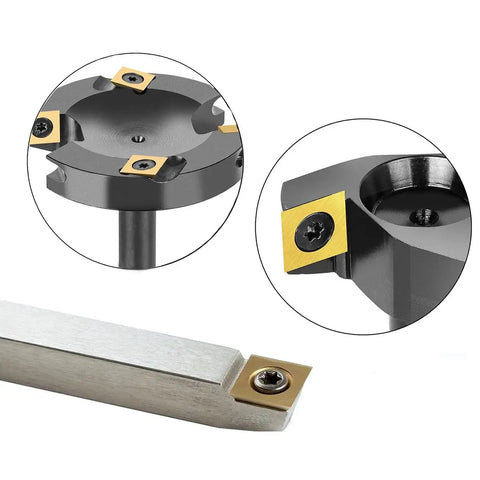 Pro Grade Titanium Coated Square Tungsten Carbide Inserts For CNC Spoilboard Surfacing And Router Bits 12 By 12 By 2.2mm