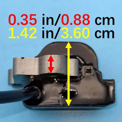 Ignition Coil Direct Fit Replacement For DSH 700 X And DSH 900 X Concrete Saws Gas Cut Off Saw 2133657 Z1180 dimensions shown