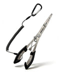 8.4 Inch Fishing Pliers With Safety Lock And Anti Loss Rope For Anglers, Extended Reach Pro Tackle Tool For Safe Hook Removal