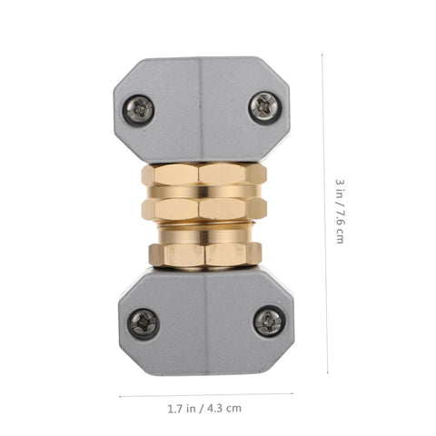 Premium 3-Piece Garden Hose Repair Kit Featuring Quick Disconnect Connectors And Flexible Fittings For Easy Fixing Of Leaks Or Breaks In Your Outdoor Water Hoses To Save You Time And Money This Essential Hose Maintenance Accessory Works Perfectly With brass hose connector, 3 in x 1.7 in