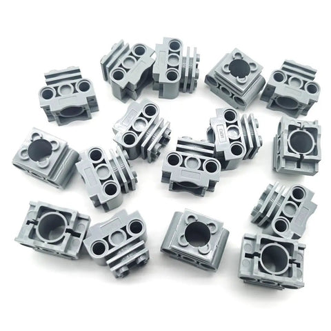 Gray plastic blocks from 67 Piece DIY Engine Kit With Cylinder Piston Connecting Rods Crankshaft And Pin Connector Block For MOC Technic