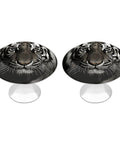Round Stainless Steel Cabinet Knobs With Screws For Dresser Kitchen And Bathroom Rust Resistant Drawer Knob Single Hole Pull Boss Modern Closet Hardware Easy Install tiger face design, 1.1 x 0.8 in