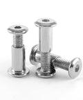 Heavy Duty M6 X 16mm Hex Socket Cap Bolts And Barrel Nuts Kit With Allen Wrench Industrial Grade Stainless Steel Fasteners close-up of socket cap bolts.