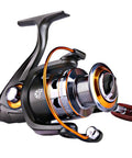Smooth As Butter Spinning Fishing Reel With 11BB Bearing System And 5.2 To 1 Gear, aluminum spool, CNC collapsible handle