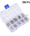 Heavy Duty Stainless Steel Set Screws Pack Pro Grade M8 Hex Socket Cup Point Headless Grub Screws For Locating Gears Pulleys On Shafts Fatigue Resistant Metric Threaded Fasteners Kit Good Enough To Hold Up Under Pressure Like A Boss. 200-piece M3-M8 assort