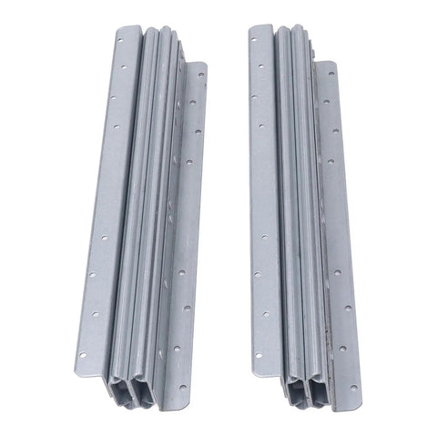 Beefy Heavy Duty 800mm Drawer Slide With 120Kg Load Capacity Cold Rolled Steel And 1500mm Full Extension For Staircase Cabinets Under Stairs Smooth Glide Quiet Operation Ready To Go pair of grey steel drawer slides