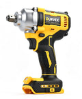 High Torque 1/2 Cordless Impact Wrench Replacing Dewalt Dcf894b, black and yellow tool with ergonomic grip, designed for automotive use.