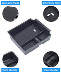 Center Console Tray Organizer For 2022 Through 2024 Hyundai Tucson Limited And Hybrid SEL With Push Button ABS non-slip, charging hole, coin holder