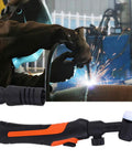 Pro Grade Adjustable Flexible Welding Torch Head With Bendable Handle For TIG Welding Ergonomic Grip Valve Model 17V in use