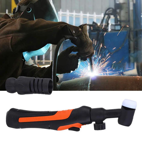 Pro Grade Adjustable Flexible Welding Torch Head With Bendable Handle For TIG Welding Ergonomic Grip Valve Model 17V in use