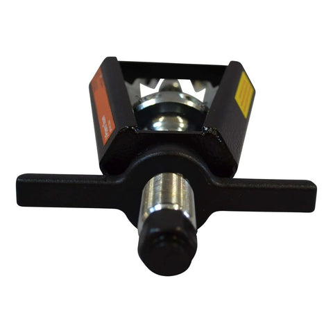 Front view of Heavy Duty 3 Jaw Puller With 4 Inch Reach 0.5 To 5 Inch Spread 5 Ton Capacity For Tough Auto And Industrial Jobs Centerbolt