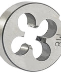 M8 1.25 Metric Tap And Die Set For Metalworking Right Hand Threading round die showing threads for steel aluminum copper