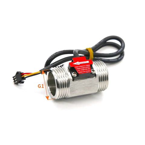 Tiny Yet Mighty Water Flow Sensor With Hall Effect Technology G1 DN25 for precise flow control, metal body and cable