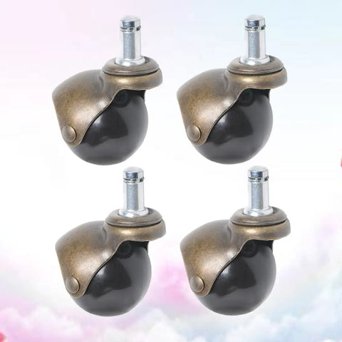 4Pcs Antique Bronze Swivel Caster Wheels Featuring Slick Rolling Motion Hardcore Furniture Casters And No Sweat Office Chair Upgrades For Tables And Storage Carts