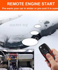 Keyless Entry Security Alarm System With Remote Engine Starter And Push To Start Ignition Kit in winter use