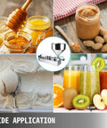 Hassle Free Pneumatic Paste Filler Machine Single Head Semi Auto Bottle Filling Station For Cream Lotion Thick Sauces And Smooth Syrups in action with jars and food items.