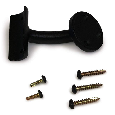 Mount and screws for Sturdy Aluminum Handrail Kit For Indoor And Outdoor Stairs 3 Feet, Wall Mounted With Mounts, Black Sand Finish