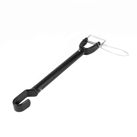 Universal Top Tube Bike Rack Adapter for Cars, adjustable 18 to 28 inch cross bar, black, tool-free setup, 45 pound capacity