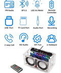 Soldering Practice Kit For Stereo Speaker Build With Bluetooth And FM Receiver Including USB Player showing components and features.