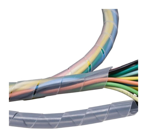 Spiral Cable Wrap Sleeve 3 Meter Protective Sleeving Tube For 3 4 5 6 8 10mm Cables Flame Retardant Cord Organizer in use