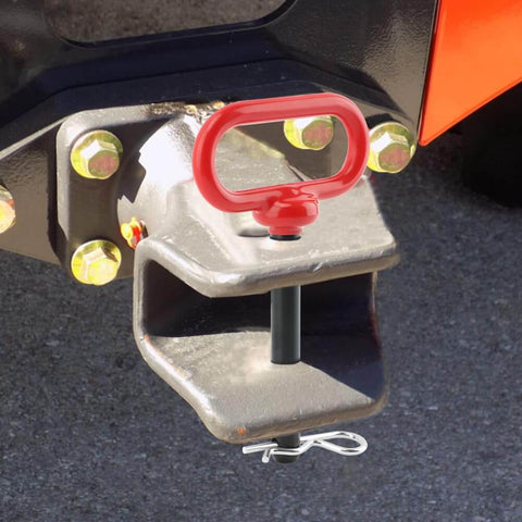 Half Inch Trailer Hitch Pin And Clip Set For Trailers With Quick Hook Up And Unhook For Tow Gear And Utility Vehicles installed