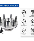 Pair Front Wheel Hub Bearing Assembly for 2007 to 2014 Cadillac Escalade ESV Suburban 1500 Tahoe Yukon XL 1500