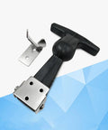 Rugged Heavy Duty Rubber Hood Catch Kit With Stainless Steel Bracket And Flexible T Handle Latch Rubber Drawer Locking Clamp