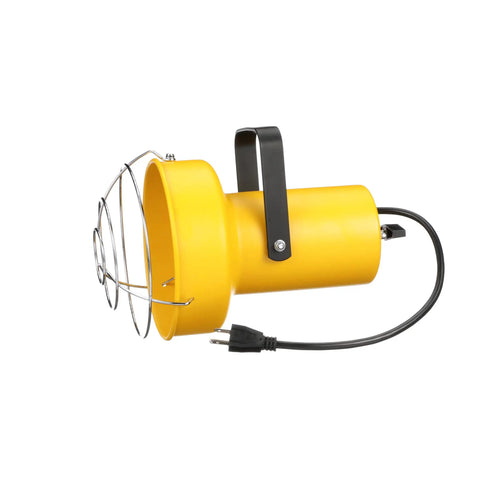 Fostoria Loading Dock Light Head Assembly 120V 300W Max No Bulb Included Rugged Safety Yellow Housing with Black Steel Yoke
