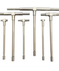 JENSWILL six-piece telescoping bore gauge set, 5/16-6 in range, stainless steel with knurled handles