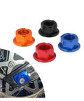 CNC Rear Axle Nut M12 1.25mm For SX Universal Electric Bikes Black Anodized Dope Replacement with red, blue, orange options