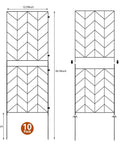 Tall Decorative Garden Fence 10 Pack 38 Inch High Metal Border Panels 10 Foot Long Rustproof No Dig for Patio Flower Bed Yard