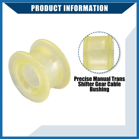 Beefy Gearbox Shifter Cable End Saver Bushing Set For Volkswagen Beetle Jetta Golf Passat And Audi Manual Transmission Replacement Kit With Durable Build And Easy Plug And Play Install, translucent plastic bushing