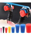 Premium Silicone Rubber Tapered Plugs Assortment 105 Pcs High Temp Masking Cone Kit Perfect For Powder Coating Painting And DIY Projects Super Durable Heat Resistant Stuff To Keep Your Work Clean, assorted silicone plugs