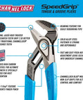 SpeedGrip High Carbon Steel Tongue And Groove Pliers Set With Push Button Adjustment Lock Highlighted Features