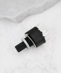 4 Pack Plug And Play 16mm Rotary Switch Kit With 1 Pole And 8 Positions Washer And Nut Black RS16 IP66 Rated 60V 0.3A Plastic Round Axis