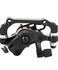 Bombproof Mountain Bike Disc Brake Set Featuring Front And Rear Mechanical Brakes With 160Mm Heat Resistant Rotors, black brake caliper detail.