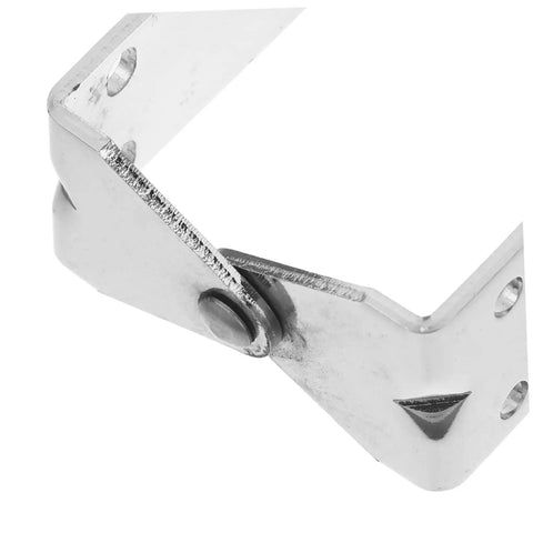 Close-up of the Ciieeo Heavy Duty Stainless Steel U Shaped Oven Door Hinge showing pivot joint and mounting holes.