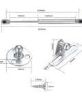 Four Pack 100N Gas Struts Lift Supports For Cabinet Doors And Storage Boxes, 22.5 Lb Soft Close Hinges, Hydraulic Gas Lift Springs